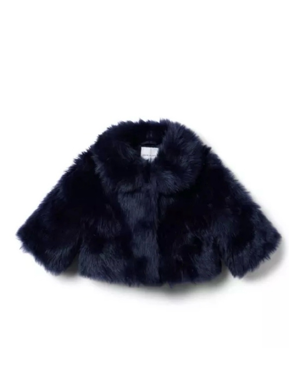 Janie & Jack Faux Fur Jacket in Deep Navy size 3-4 T
